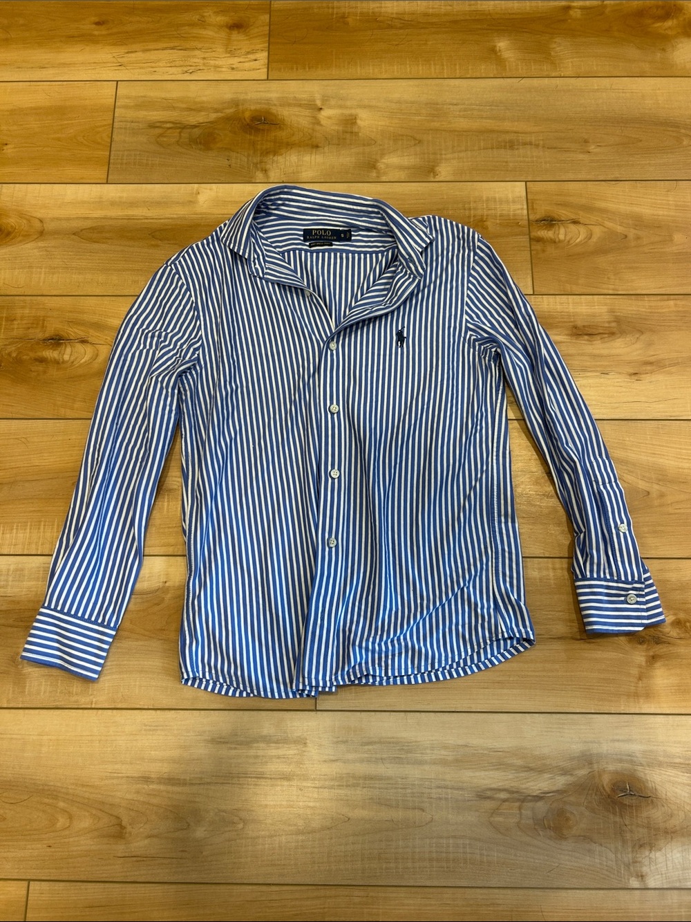 Polo by Ralph Lauren Blue & White Striped Women’s Dress Shirt